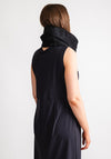 Naya Padded Zip Neck Warmer, Black