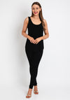 Naya Scooped Neck Vest Top, Black