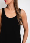 Naya Scooped Neck Vest Top, Black