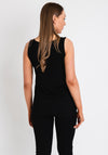 Naya Scooped Neck Vest Top, Black