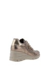 Nero Giardini Metallic Wedge Trainers, Gold