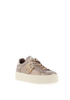 Nero Giardini Metallic Platform Trainers, Gold