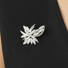 Newbridge Silverware Plated Leaf Brooch, Silver