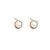 Newbridge Sappho Pearl Stud Earrings, Gold