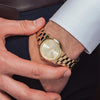 Newbridge Men's Premium Gold-Plated Link Watch