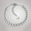 Newbridge Silverware Ti Amo Collection Small Bead Bracelet, Silver