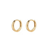 9 Carat Gold Collection 8mm Huggie Hoops, Gold