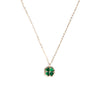 9 Carat Gold Collection Malachite Petal Necklace, Gold