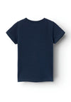 Name It Mini Girl Hilde Short Sleeve Tee, Dark Sapphire