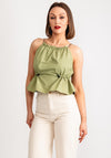 Noisy May Knox Crop Parachute Top, Sage