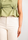 Noisy May Knox Crop Parachute Top, Sage