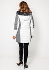 Normann Contrast Hooded Padded Coat, White