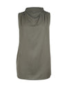 Nu Denmark Yrja Ruched Sleeveless Top, Green