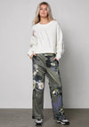 Nu Denmark Yoko Floral Print Trousers, Green