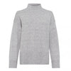 Olsen High Neck Knit Jumper, Grey