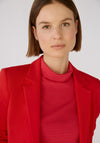 Oui Jersey Fitted Blazer, Red