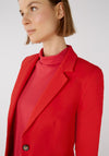 Oui Jersey Fitted Blazer, Red