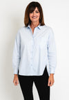 Oui Classic Long Shirt, Light Blue