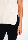 OUI Sleeveless Knit Sweater, Stone