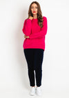 OUI Patch Pocket Wool Blend Sweater, Pink