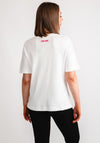 OUI Sequin Graphic T-Shirt, White