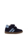 Pablosky Baby Boy Velcro Suede Shoe, Navy