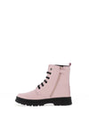 Pablosky Girls Matt Studded Lace Up Boot, Pink