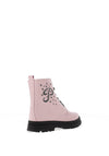 Pablosky Girls Matt Studded Lace Up Boot, Pink