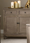 Pacific Ashwell Pine 2 Door Unit, Taupe