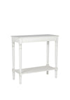 Pacific Heritage Elizabeth Pine Wood Console Table, White