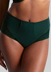 Panache Serene High Waist Brief, Dark Green