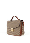 Zen Collection Monogram Flap Over Grab Bag, Taupe