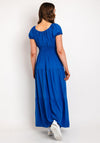 Serafina Collection One Size Shirred Waist Maxi Dress, Royal Blue