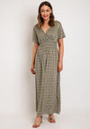 Serafina Collection Diamond Pattern Maxi Dress, Green