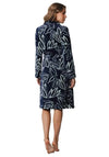 Pastunette Floral Print Long Sleeve Dressing Gown, Dark Blue