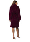 Pastunette Premium Long Sleeve Ruffle Dressing Gown, Wine