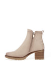 Patrizio Como Lanicano Block Heeled Ankle Boots, Beige