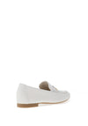 Paul Green Leather Slip On Shoes, White