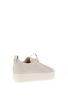 Paul Green Leather Elastic Platform Trainers, Ivory