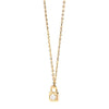 PDPAOLA Padlock Pendant Necklace, Gold