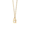 PDPAOLA Padlock Pendant Necklace, Gold