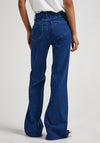 Pepe Jeans Willa High Rise Flare Jeans, Blue Denim