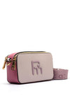 Pepe Moll Faux Pebbled Leather Camera Bag, Mauve