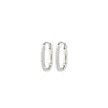 Pilgrim Amiri CZ Oval Hoops, Silver