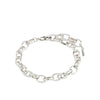 Pilgrim Charm Cable Chain Bracelet, Silver