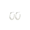 Pilgrim Esther Freshwater Pearls Semi-Hoop Earrings, Silver