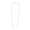 Pilgrim Focus Pearl Boho Necklace, Silver