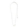 Pilgrim Trust Pearl Pendant Necklace, Silver