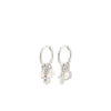 Pilgrim Prucence Charm Earrings, Silver