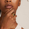 Pilgrim Alexane Statement Ring, Gold